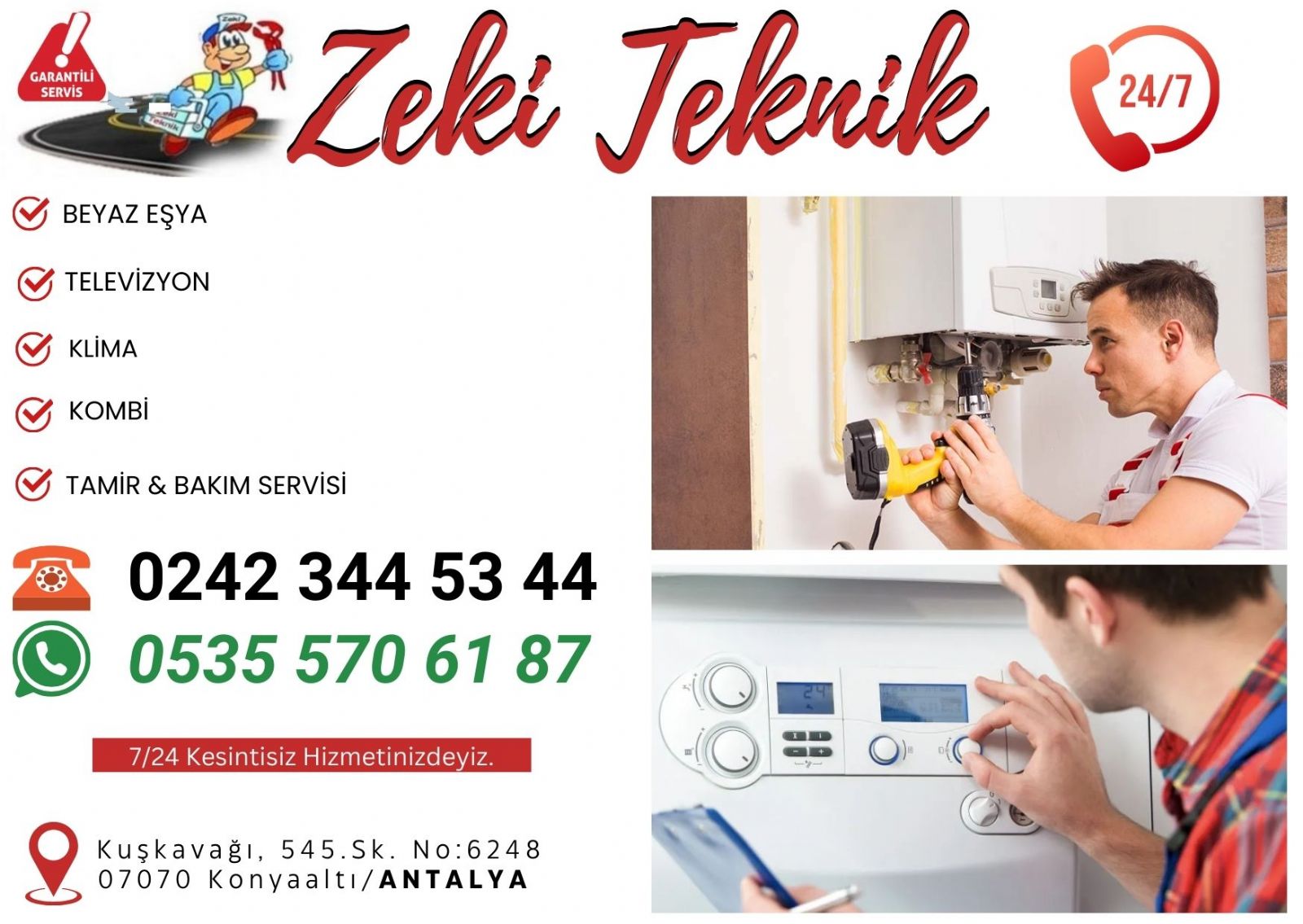 Kuşkavağı Kombi Bakım Ücreti